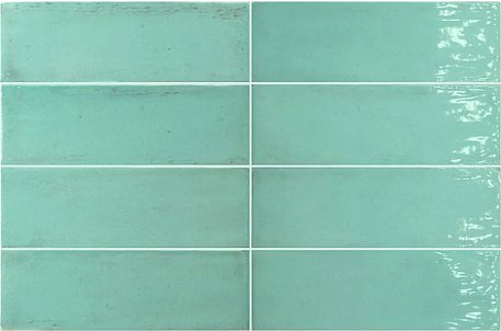 Equipe Fango Aquamarine Gloss Зеленый Глянцевый Керамогранит 5x15 см