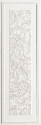 Ascot Ceramishe New England Bianco Boiserie Sarah Dec Декор 33,3х100 см