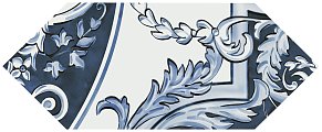 Kerama Marazzi Алмаш HGD-A512-35000 Декор 1 Синий Глянцевый 14х34 14x34x6,9 см