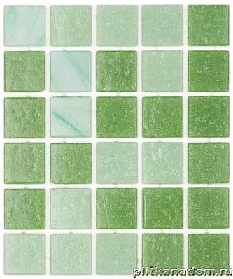 Альзаре Смеси Marble Green А22(2)+С32(4)+А21(1) Мозаика 32,7х32,7 (2х2)