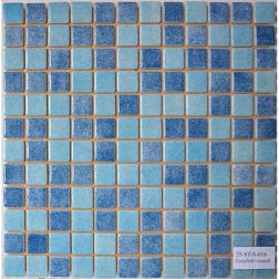 MVAPrintMosaic Мозаика стеклянная с напылением 25ST-S-016 Синий + Голубой 31,5х31,5 см
