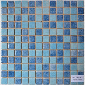MVAPrintMosaic Мозаика стеклянная с напылением 25ST-S-016 Синий + Голубой 31,5х31,5 см