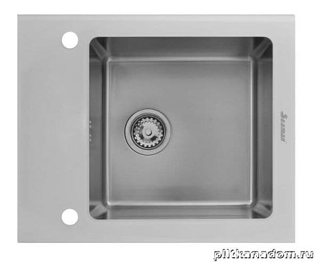 Seaman Eco Glass SMG-610W Кухонная мойка 61х50, толщина стали 1 мм