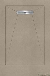 Aquanit Envelope Душевой поддон из керамогранита, цвет Arc Vizon, 90x135