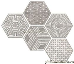 Vives Rift Hexagono Igneus Cemento Керамогранит 23x26,6 см