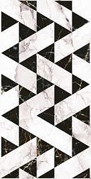 Fakhar Silvstone Dеcor Черно-белый Матовый Декор 50x100 см