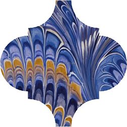 Kerama Marazzi Арабески Венеция VT-A624-65000 Синий Матовый Декор 6,5x6,5 см