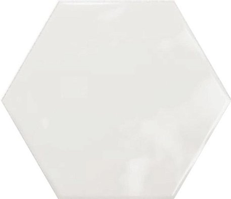 Ribesalbes Geometry Hex White Glossy Белая Глянцевая Настенная плитка 15х17,3 см