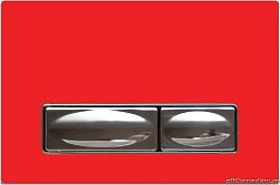Creavit Кнопка для инсталляции, красная со стеклян, GP4003.00
