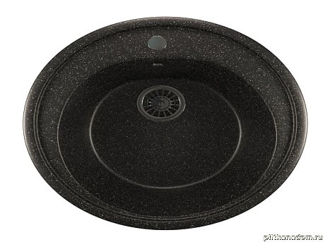 Mixline ML-GM11 (308) Кухонная мойка круглая 50,5, черная