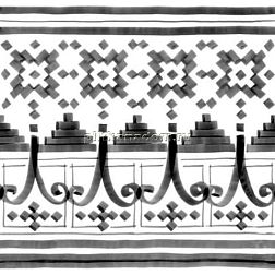 Vives Vodevil Bellaria-2 Sombra Декор 20x20 см