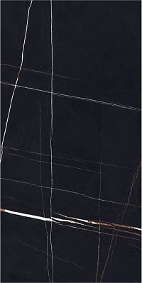 Energieker Sahara Noir Black Lappato Rect Черный Лаппатированный Ректифицированный Керамогранит 60x120 см