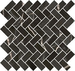 Italon Stellaris Absolut Black Cross Nat Черная Матовая Мозаика 29,7x31,5 см