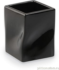 Stil Haus Prisma, настольный керамический стакан, черная керамика, 793(NE)