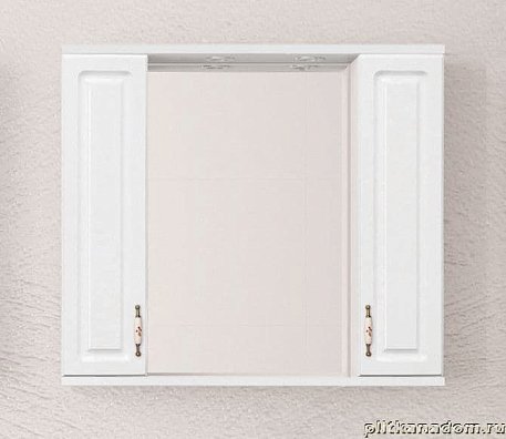 Style line Олеандр-2 Зеркальный шкаф 90-С, белый