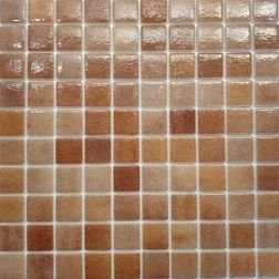 Gidrostroy Стеклянная мозаика QB-102 Коричневая Глянцевая 3x3 31,7x31,7 см