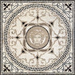 Versace Exclusive 68301 Rosone White-Black Мозаика 118x118 см