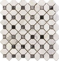 Primacolore Marmo MN152PLA Мозаика 0,6х0,6+2,9х4,5 30х30 см