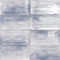 Mainzu Aquarel Deco Blu Голубая Глянцевая Настенная плитка 15x30 см