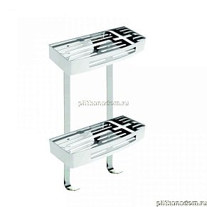 Bemeta Cytro 102308241 Мыльница прямоугольная двойная (нержавейка, хром)