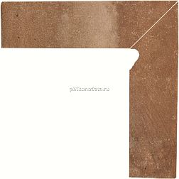Paradyz Scandiano Rosso Правый Плинтус 8,1x30 (Из двух частей) см