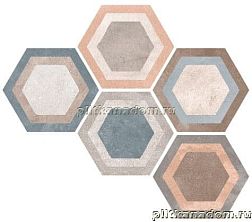 Vives Rift Hexagono Bushmills Multicolor Керамогранит 23x26,6 см