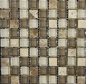 Muare Стеклянная мозаика QSG-060-15-8 30,5х30,5 см