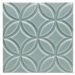 Adex Neri ADNE4147 Liso Botanical Sea Green Зеленая Глянцевая Настенная плитка 15х15 см