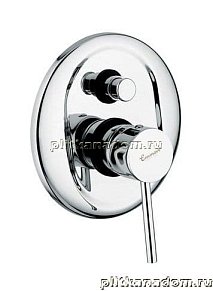 Emmevi Rubinetterie Piper 45019 Смеситель внутристенный с переключателем на 2 выхода (хром)