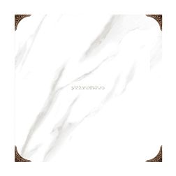 Eurotile Lia 145 Calacatta Белая Глянцевая Напольная плитка 49,5х49,5 см