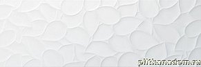 Sanchis Azulejos Colours Leaf White Белая Матовая Ректифицированная Настенная плитка 33x100