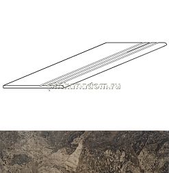 Seranit Fossil Brown Лаппатированная Ступень с насечками 30х120 см