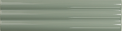 DNA tiles Match Curved Sage Gloss Зеленая Глянцевая Настенная плитка 6,25х25 см