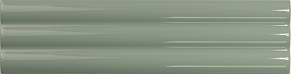 DNA tiles Match Curved Sage Gloss Зеленая Глянцевая Настенная плитка 6,25х25 см