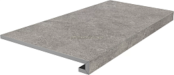 Kerama Marazzi Портленд KM8080G0041RGCF Серый Ступень фронтальная клееная 33x80 см