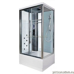 Edelform Grande EF-4060 L White S-2304 Кабина душевая сер. левая, белые стенки, с термостатом 110х90х220
