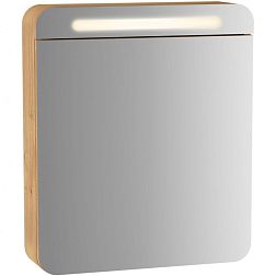 Vitra Sento Зеркальный шкафчик с подсветкой, 60 см, Дуб, Правый