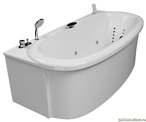 Акватика Скульптура Акриловая ванна, комплектация Basic 190х90
