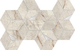 Atlas Concorde Marvel Diva White Everest Hex Lapp. Серая Мозаика 23,3х40,3 см
