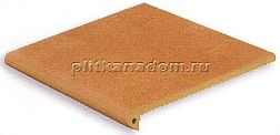 Exagres Vega Ocre C-2 Коричневая Матовая Ступень фронтальная 33х33 см