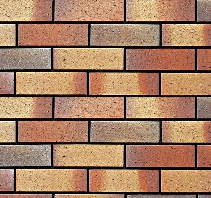 Lopo Clay brick Sandstone Коричневая Матовая Настенная плитка 6х24 см