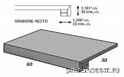 Apavisa Metal Titanium Lapp Grad REC-60 Ступень 29,75х59,55 см