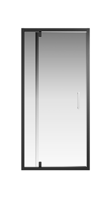 Creto Astra дверь распашная 900мм, стекло прозр., проф. черный, 121-WTW-900-C-B-6 (260064)