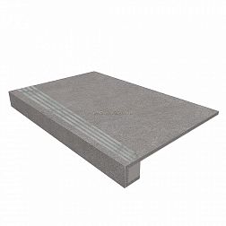 Estima Luna LN02 Grey Серая Неполированная + Подступенок (14,5x120) Ступень 33х120 см