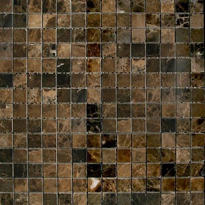Bertini Mosaic Мозаика из мрамора Dark Imperador Мозаика 2х2 сетка 30,5х30,5