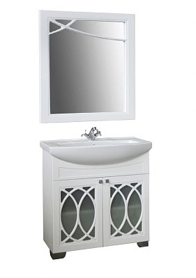 Мебель для ванны Атолл Доминикана 85 белый с зеркалом