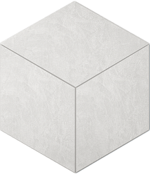 Ametis Spectrum SR00 Milky White Cube Белая Неполированная Мозаика 25х29 см
