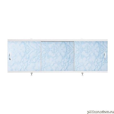 Alavann Оптима Экран для ванн 1,7 м пластик светло-голубой мрамор (16)