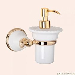 Tiffany World Harmony TWHA108bi-oro Подвесной  дозатор для жидкого мыла, белый-золото