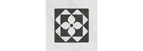 Kerama Marazzi Келуш TOC006 Декор 3 Грань Черно-белый Матовый 9,8х9,8 см